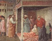 Healing of the Cripple and Raising of Tabatha MASOLINO da Panicale